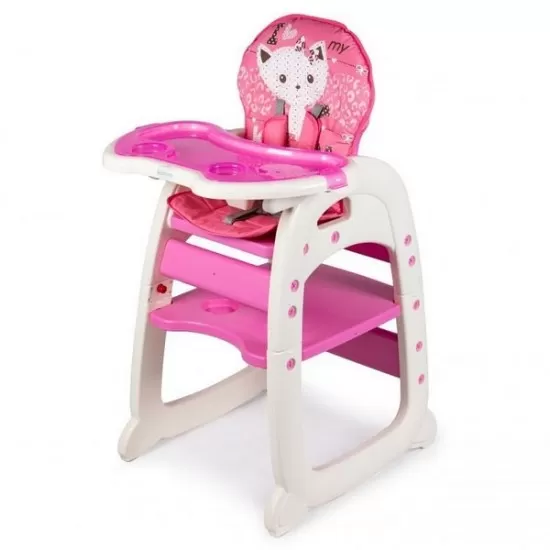 Scaun de masa copii Ecotoys C-211 - Roz Scaun de masa copii Ecotoys C-211 - Roz