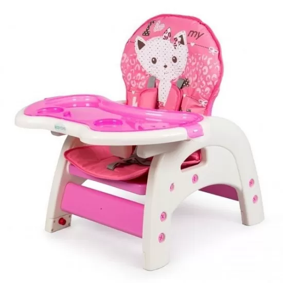 Scaun de masa copii Ecotoys C-211 - Roz Scaun de masa copii Ecotoys C-211 - Roz