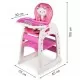 Scaun de masa copii Ecotoys C-211 - Roz Scaun de masa copii Ecotoys C-211 - Roz
