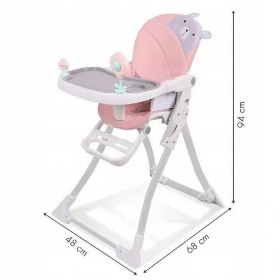 Scaun de masa Ecotoys HC-301-903 - Roz Scaun de masa Ecotoys HC-301-903 - Roz