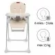 Scaun de masa multifunctional Kidwell Beno Beige Scaun de masa multifunctional Kidwell Beno Beige