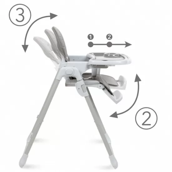 Scaun de masa multifunctional Kidwell Beno Gray Scaun de masa multifunctional Kidwell Beno Gray