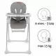Scaun de masa multifunctional Kidwell Beno Gray Scaun de masa multifunctional Kidwell Beno Gray