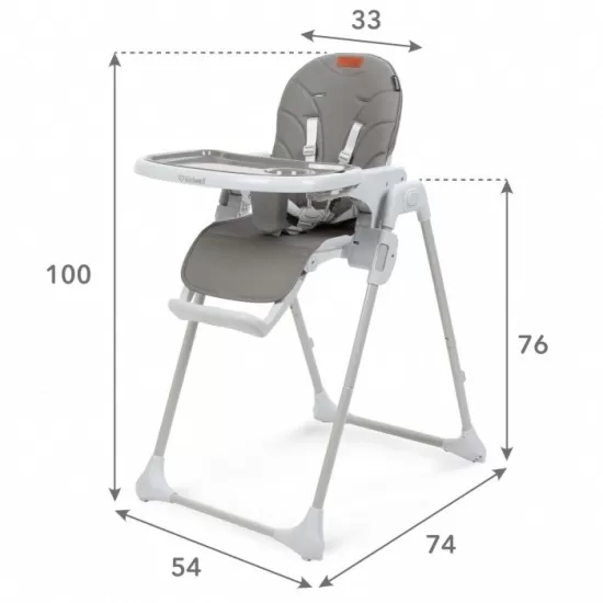 Scaun de masa multifunctional Kidwell Beno Gray Scaun de masa multifunctional Kidwell Beno Gray