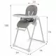 Scaun de masa multifunctional Kidwell Beno Gray Scaun de masa multifunctional Kidwell Beno Gray