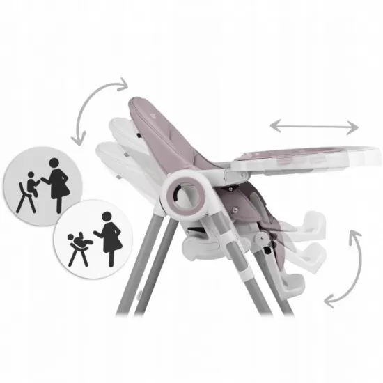 Scaun de masa multifunctional Nukido Belo 700500 - Mov Scaun de masa multifunctional Nukido Belo 700500 - Mov