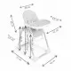 Scaun de masa multifunctional Nukido Belo 700500 - Mov Scaun de masa multifunctional Nukido Belo 700500 - Mov