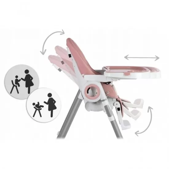 Scaun de masa multifunctional Nukido Belo 700501 - Roz Scaun de masa multifunctional Nukido Belo 700501 - Roz