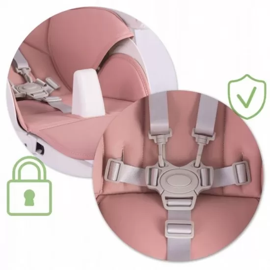 Scaun de masa multifunctional Nukido Belo 700501 - Roz Scaun de masa multifunctional Nukido Belo 700501 - Roz