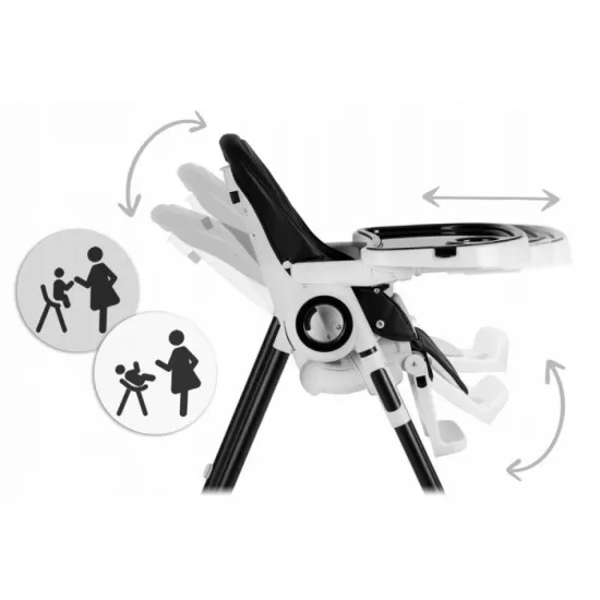 Scaun de masa multifunctional Nukido Belo 700502 - Negru Scaun de masa multifunctional Nukido Belo 700502 - Negru