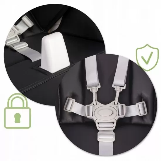 Scaun de masa multifunctional Nukido Belo 700502 - Negru Scaun de masa multifunctional Nukido Belo 700502 - Negru