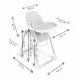 Scaun de masa multifunctional Nukido Belo 700503 - Gri Scaun de masa multifunctional Nukido Belo 700503 - Gri