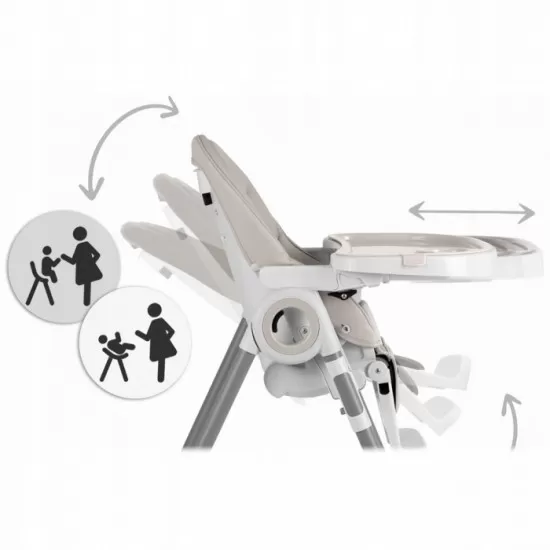 Scaun de masa multifunctional Nukido Belo 700503 - Gri Scaun de masa multifunctional Nukido Belo 700503 - Gri