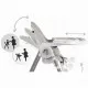 Scaun de masa multifunctional Nukido Belo 700503 - Gri Scaun de masa multifunctional Nukido Belo 700503 - Gri