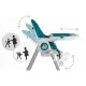 Scaun de masa multifunctional Nukido Belo 700505 - Albastru inchis Scaun de masa multifunctional Nukido Belo 700505 - Albastru inchis