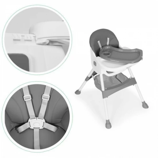 Scaun de masa pentru copii Ecotoys HC521 - Gri Scaun de masa pentru copii Ecotoys HC521 - Gri