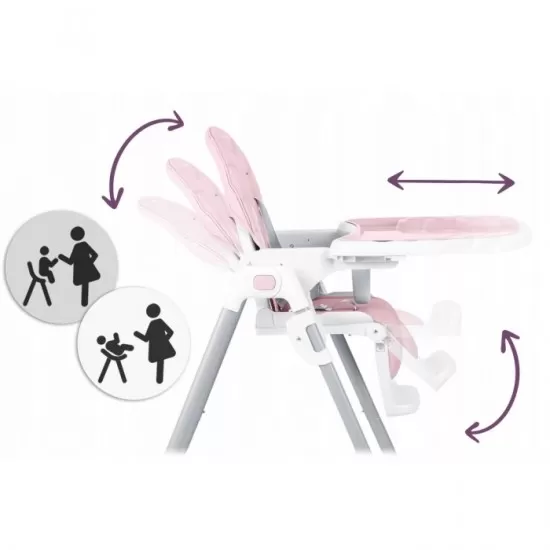 Scaun de masa pentru copii Ricokids Tulo 700602 - Roz Scaun de masa pentru copii Ricokids Tulo 700602 - Roz