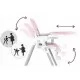 Scaun de masa pentru copii Ricokids Tulo 700602 - Roz Scaun de masa pentru copii Ricokids Tulo 700602 - Roz