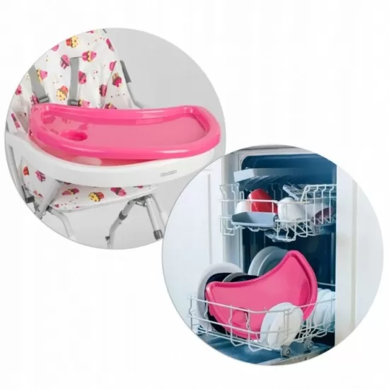 Scaun de masa Ricokids Eldo - Alb - Roz Scaun de masa Ricokids Eldo - Alb - Roz