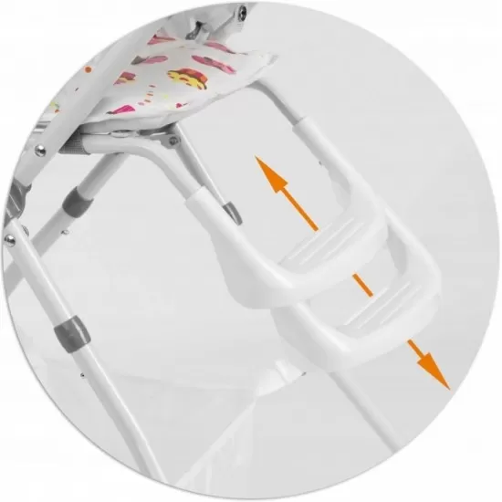 Scaun de masa Ricokids Eldo - Alb - Roz Scaun de masa Ricokids Eldo - Alb - Roz