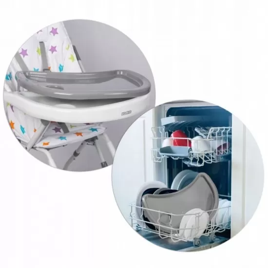 Scaun de masa Ricokids Eldo - Gri - Alb - Stele Scaun de masa Ricokids Eldo - Gri - Alb - Stele