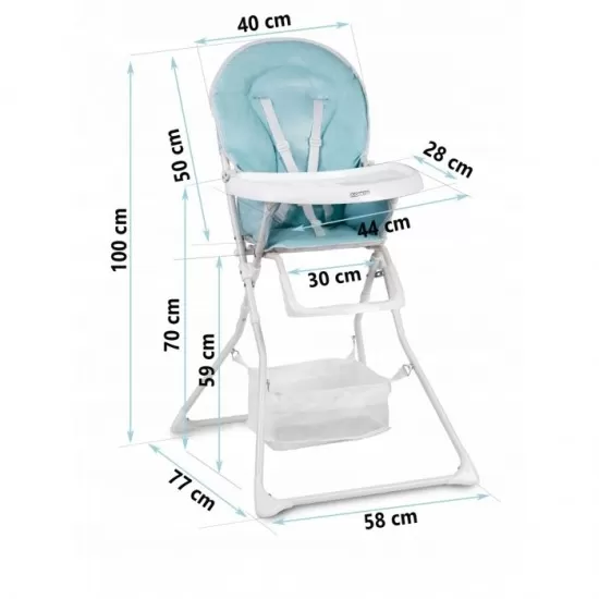 Scaun de masa Ricokids Fando - Albastru Scaun de masa Ricokids Fando - Albastru