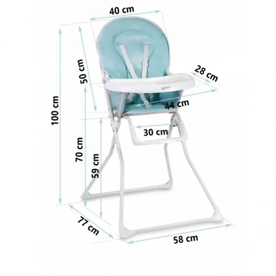Scaun de masa Ricokids Fando - Albastru Scaun de masa Ricokids Fando - Albastru