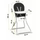 Scaun de masa Ricokids Fando - Negru Scaun de masa Ricokids Fando - Negru