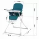 Scaun de masa Ricokids Nuco - Albastru Scaun de masa Ricokids Nuco - Albastru