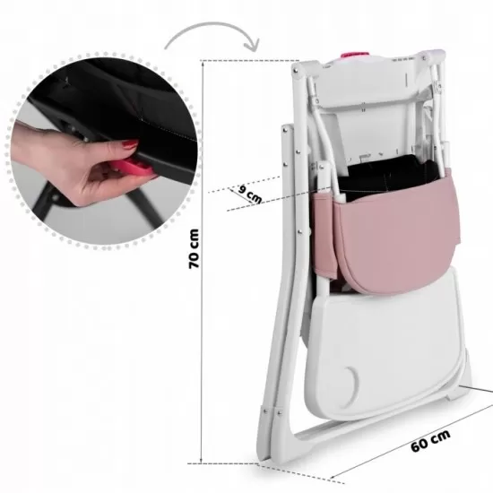 Scaun de masa Ricokids Nuco - Roz Scaun de masa Ricokids Nuco - Roz