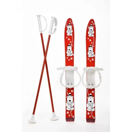 Schiuri copii Marmat 70 cm - Rosu