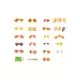 Set alimente din lemn Ecotoys 23 piese Set alimente din lemn Ecotoys 23 piese