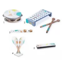 Set instrumente muzicale din lemn Ecotoys