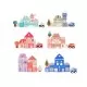 Set cuburi de constructii creative Ecotoys HM015220, din lemn, 115 blocuri Set cuburi de constructii creative Ecotoys HM015220, din lemn, 115 blocuri