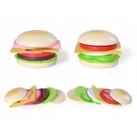 Set de 2 burgeri din lemn Ecotoys 4220