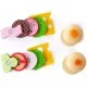 Set de 2 burgeri din lemn Ecotoys 4220 Set de 2 burgeri din lemn Ecotoys 4220
