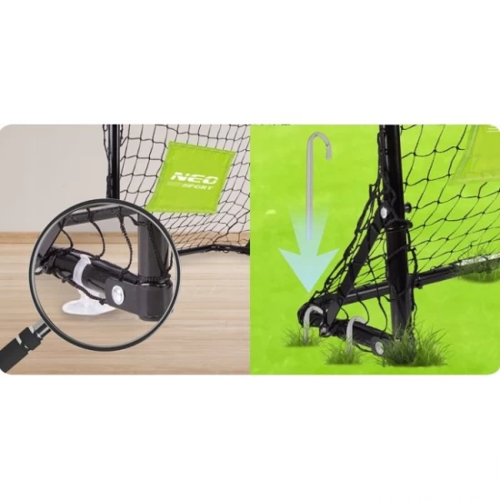 Set de 2 porti de fotbal, 60 x 25 x 45 cm, Neo-Sport Set de 2 porti de fotbal, 60 x 25 x 45 cm, Neo-Sport