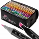 Set de 262 markere colorate cu alcool, varf dublu, Nukido NK-915 Set de 262 markere colorate cu alcool, varf dublu, Nukido NK-915