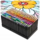 Set de 262 markere colorate cu alcool, varf dublu, Nukido NK-915 Set de 262 markere colorate cu alcool, varf dublu, Nukido NK-915