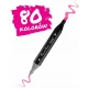 Set de 80 markere colorate cu alcool, varf dublu, Nukido NK-912 Set de 80 markere colorate cu alcool, varf dublu, Nukido NK-912