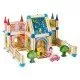 Set de constructii casa 6 in 1 din blocuri din lemn Ecotoys MA429 Set de constructii casa 6 in 1 din blocuri din lemn Ecotoys MA429
