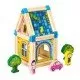 Set de constructii casa 6 in 1 din blocuri din lemn Ecotoys MA429 Set de constructii casa 6 in 1 din blocuri din lemn Ecotoys MA429