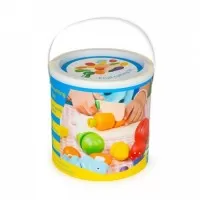 Set de fructe si legume din lemn, 13 elemente, Ecotoys HC517244