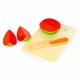 Set de fructe si legume din lemn, 17 elemente, Ecotoys
