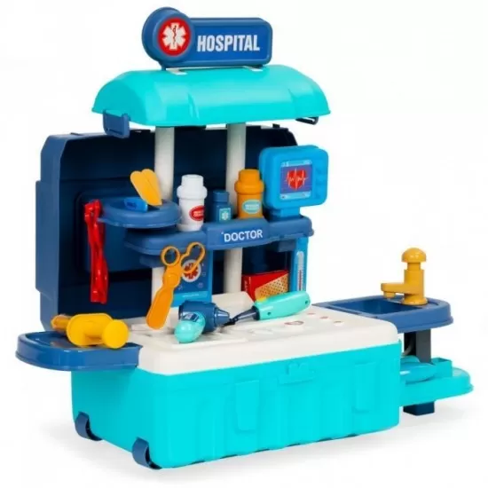 Set de joaca doctor cu 19 accesorii Ecotoys