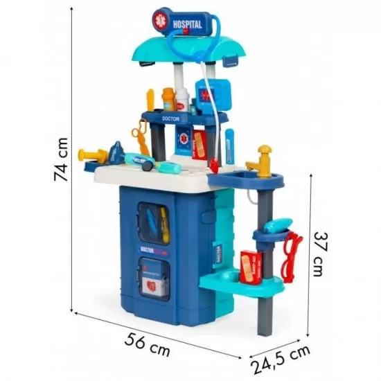 Set de joaca doctor cu 19 accesorii Ecotoys