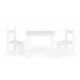 Set de masa cu doua scaune pentru copii Ecotoys ESC-W-0288A - Alb