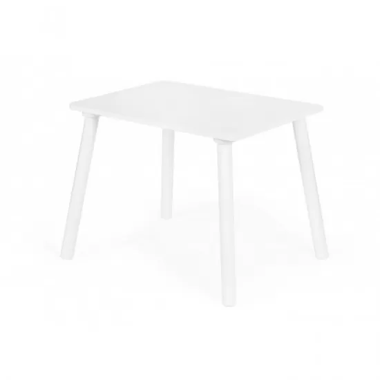 Set de masa cu doua scaune pentru copii Ecotoys ESC-W-0288A - Alb