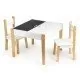 Set de masa cu doua scaune pentru copii Ecotoys OTI43