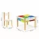 Set de masa cu doua scaune pentru copii Ecotoys XKF002